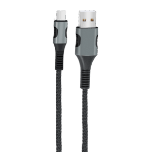EGOBOO ChargeFlow Fabric Cable USB-A to USB-C, 1.2m, Black