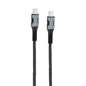EGOBOO ChargeFlow Fabric Cable USB-C to USB-C, 1.2m, Black