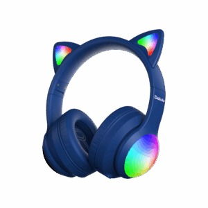 Kiddoboo Delulu Bluetooth Headphones DiscoBeats Blue