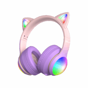 Kiddoboo Delulu Bluetooth Headphones DiscoBeats Pink