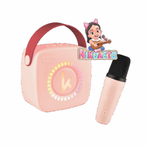 Kiddoboo mini Karaoke Speaker & Mic Pink + NikoletaTV