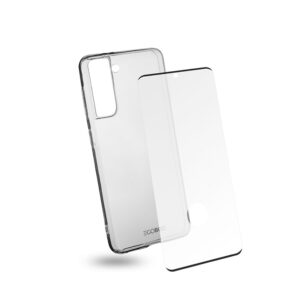 EGOBOO Clear TPU for Samsung S21, Transparent + Tempered Glass